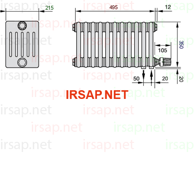 Радиатор IRSAP Tesi 60350/11 T26 CL 01